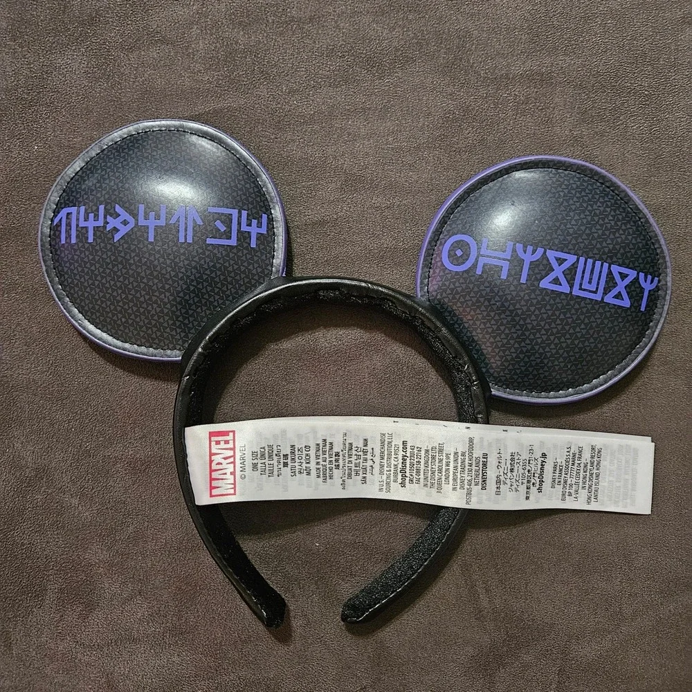 Disney Parks Marvel Black Panther Wakanda Forever Mickey Ears Headband